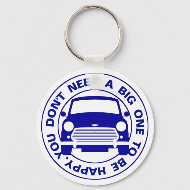 Porte-clés Mini voiture Austin classique (Recto)