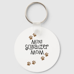 Porte-clés Miniature Schnauzer Maman