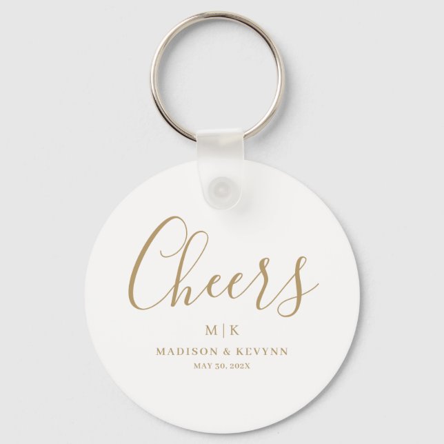 Porte-clés Minimal et chic | MARIAGE (Recto)