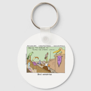 Porte-clés Ministère des oiseaux Drôle Tee - shirt Cartes et 
