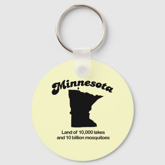 Porte-clés Minnesota Motto - Terre de 10 000 lacs (Recto)