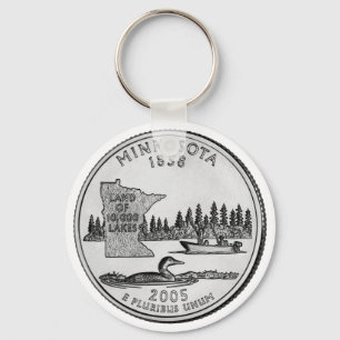 Porte-clés Minnesota State Quarter