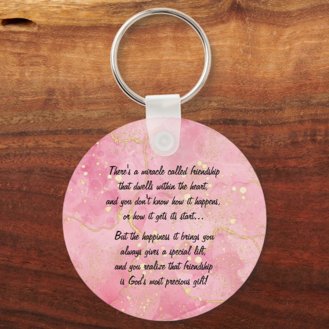 Porte-clés Miracle Of Friendship Poem Porte - clé (Recto)