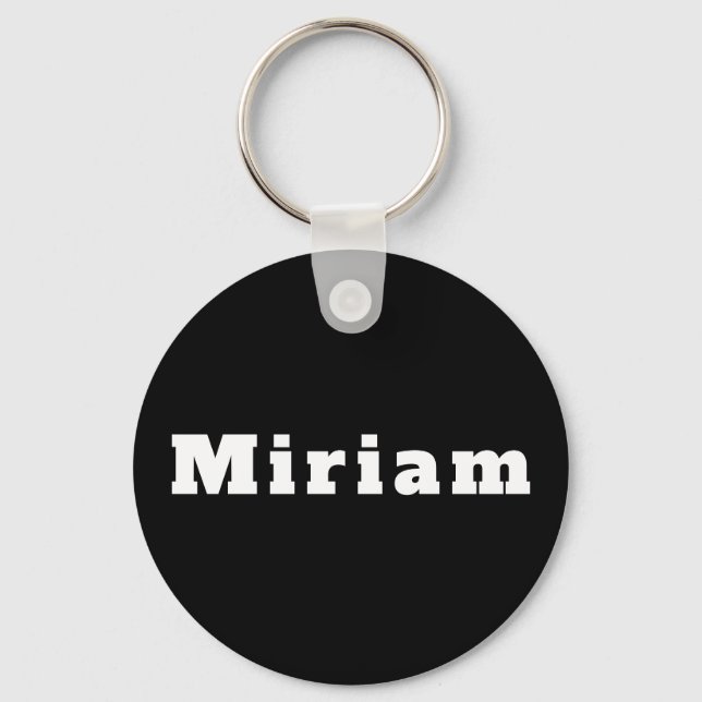 Porte-clés Miriam (Recto)