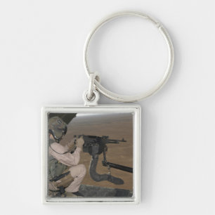 Porte-clés Mise à feu d'essai marine des USA une mitrailleus