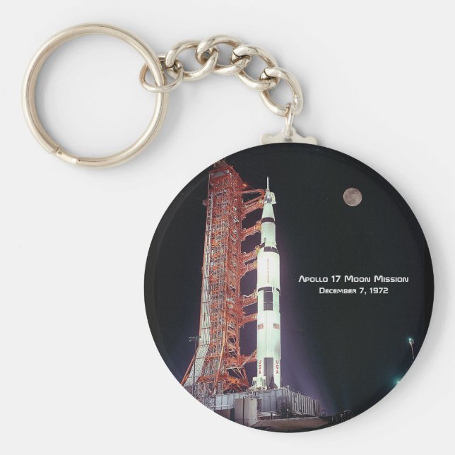 Porte-clés Mission Apollo 17 Moon (Devant)
