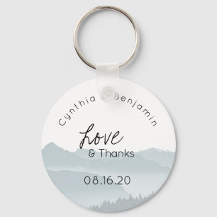 Porte-clés Misty Mountains Key Ring Mariage Favoriser l'amour
