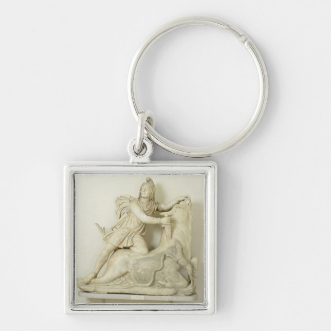 Porte-clés Mithras sacrifiant Taureau, soulagement de marbre, (Devant)