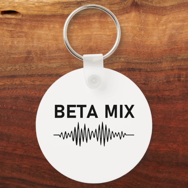 Porte-clés Mix Bêta - Forme audio (Recto)