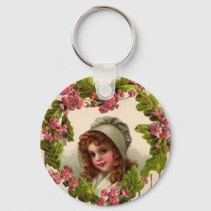 Porte-clés Mlle vintage