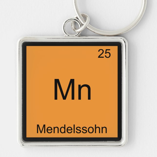 Porte-clés Mn - Mendelssohn Symbole de l'élément de chimie dr (Devant)