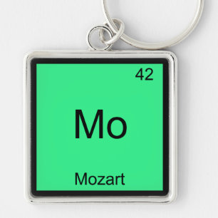 Porte-clés Mo - Mozart Funny Chimie Élément Symbole Tee