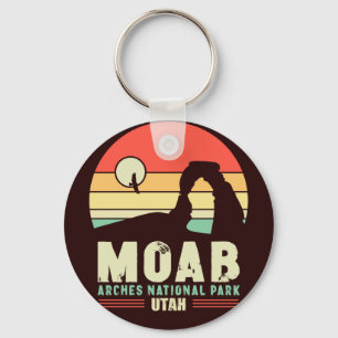 Porte-clés Moab Utah Vintage Desert Sunset Retro Souvenir 60s