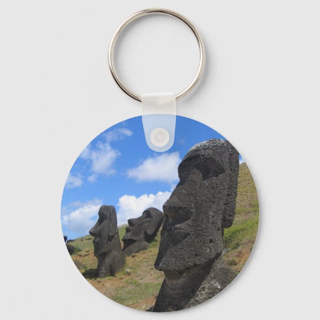 Porte-clés Moai sur l'île de Pâques (Recto)