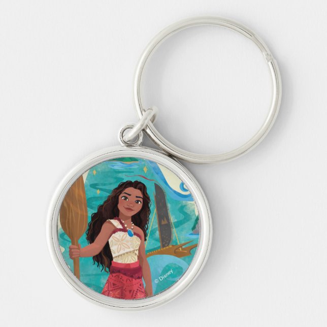 Porte-clés Moana Esprit voile (Devant)
