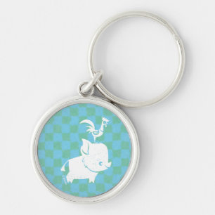 Porte-clés Moana Pua & Heihei - Silhouette