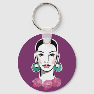 Porte-clés Mod Fleur 1960s Femme