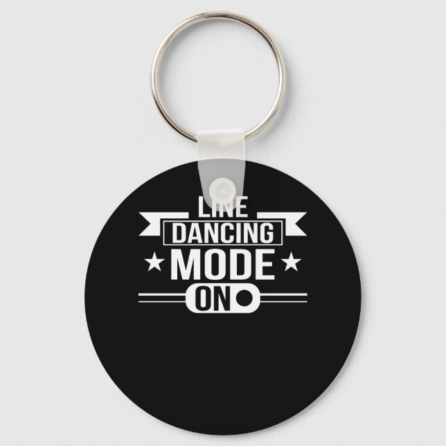 Porte-clés Mode Danse En Ligne Cadeaux De Danse En Ligne (Recto)
