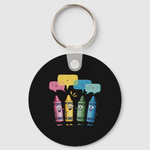 Porte-clés Mode de couleur crayon de couleur crayonneuse pour