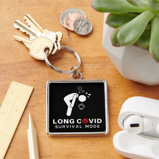 Porte-clés Mode de survie COVID LONG (Bureau)