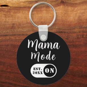 Porte-clés Mode Maman personnalisé ACTIVÉ, Année d'établissem