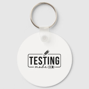 Porte-clés Mode Test De Chemise D'Enseignant De Jour Sur Les