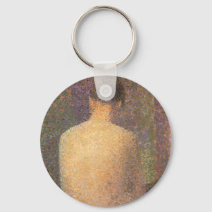 Porte-clés Model From Behind by Georges Seurat, Vintage Art