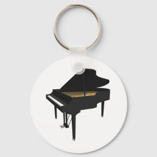 Porte-clés  Modèle 3D:Black Grand Piano :