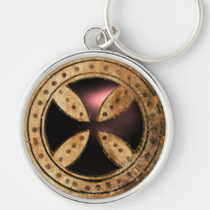 Porte-clés MODÈLE ANTIQUE TRAVERSÉ Gem en Onyx noir