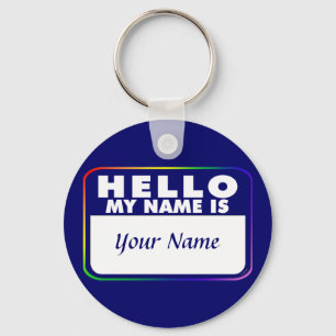 Porte-clés Modèle de balise de nom