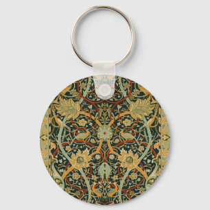 Porte-clés Modèle de tapisserie forestière de William Morris