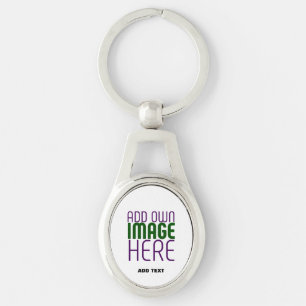 PORTE-CLÉS MODÈLE DE TEXTE D'IMAGE BLANCHE SIMPLE MODERNE