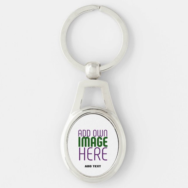 PORTE-CLÉS MODÈLE DE TEXTE D'IMAGE BLANCHE SIMPLE MODERNE (Devant)
