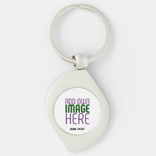 PORTE-CLÉS MODÈLE DE TEXTE D'IMAGE BLANCHE SIMPLE MODERNE