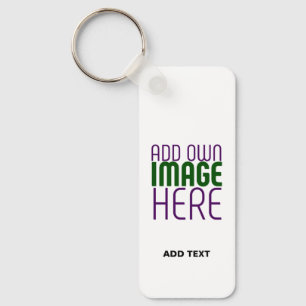 PORTE-CLÉS MODÈLE DE TEXTE D'IMAGE BLANCHE SIMPLE MODERNE
