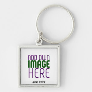 PORTE-CLÉS MODÈLE DE TEXTE D'IMAGE BLANCHE SIMPLE MODERNE