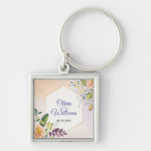 Modèle d'invitation de mariage floral élégant