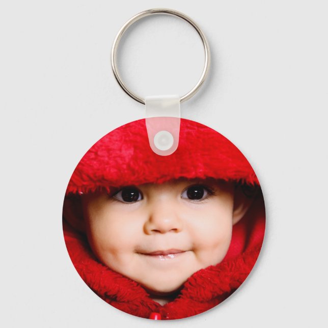 Porte-clés Modèle photo de famille de bébé mignon personnalis (Recto)