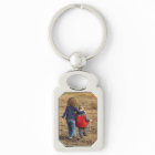 MODÈLE PHOTO Silver Metal Porte - clé Grandma Cade