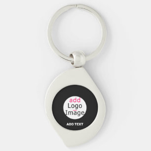 Porte-clés Moderne Business Personnalisable Ajouter un logo N