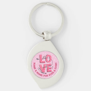 Porte-clés Modifier le nom Texte Boho LOVE Word Lettres Type 