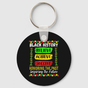 Porte-clés Mois de l'histoire des Noirs Croire Réussir Réussi
