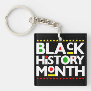 Porte-clés Mois de l'histoire noire Melanin King Reine Sista 