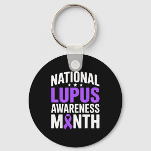 Porte-clés Mois de sensibilisation au lupus national ruban vi
