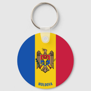 Porte-clés Moldavie Drapeau charmant patriotique