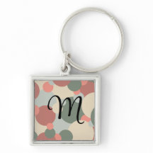 Molécules rouges-vertes personnalisées porte - clé