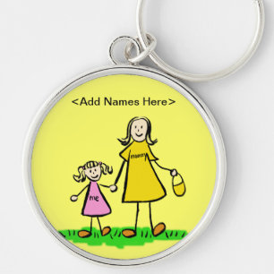 Porte-clés Mommy & Me Porte - clé (option Blond Personnaliser