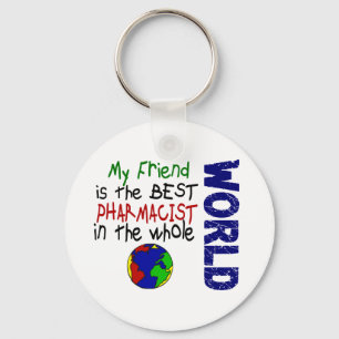 Porte-clés Mon Ami Est Le Meilleur Pharmacien Au Monde