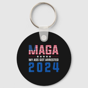 Porte-clés Mon arrestation 2024 Funny Anti-Trump Democrat Gag