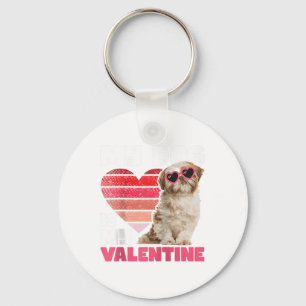 Porte-clés Mon chien est ma Saint Valentin - Tattoo Shih Tzu 